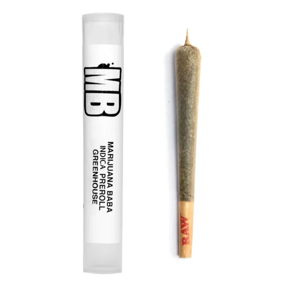 Marijuana Baba Greenhouse Indica Single Preroll