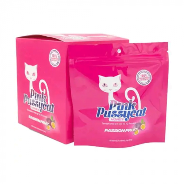 Pink Pussycat Passionfruit Honey (20 Sachets – 15 G) For Sale